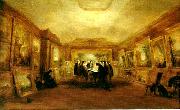 george jones turner,s coffin in his gallery at queen anne street oil painting on canvas